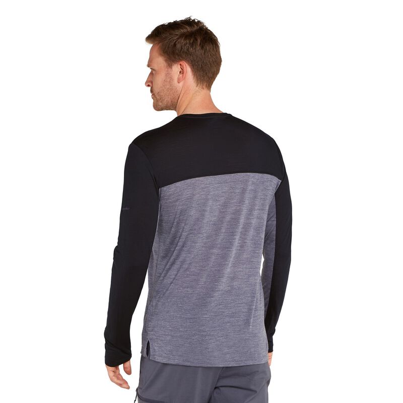 Icebreaker M Merino Blend 125 Cool-Lite Sphere LS Tee Colour Block image number 1